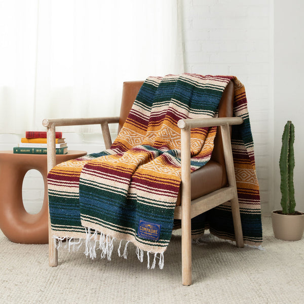 Woven Mexican Blanket - Compadre