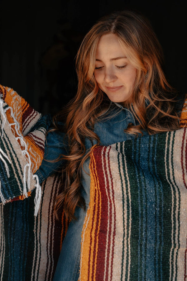 Woven Mexican Blanket - Compadre